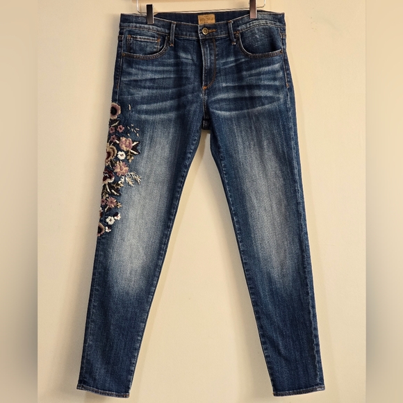 Driftwood Embroidered Marilyn Skinny Jeans Size 31 - Picture 1 of 9